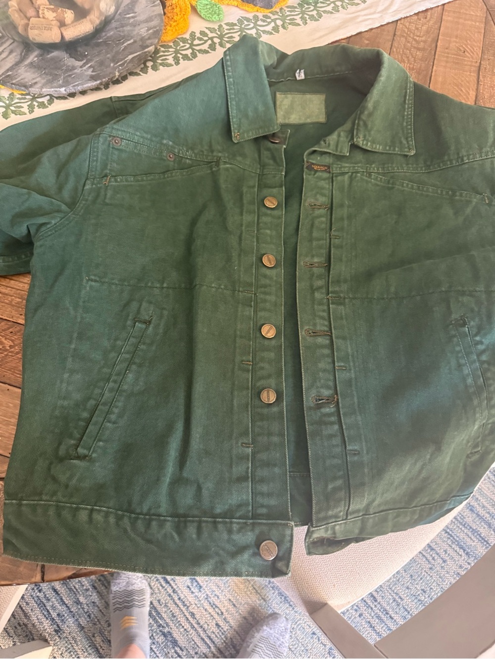 Marithe Francois Girbaud Dark Green Cotton Jacket